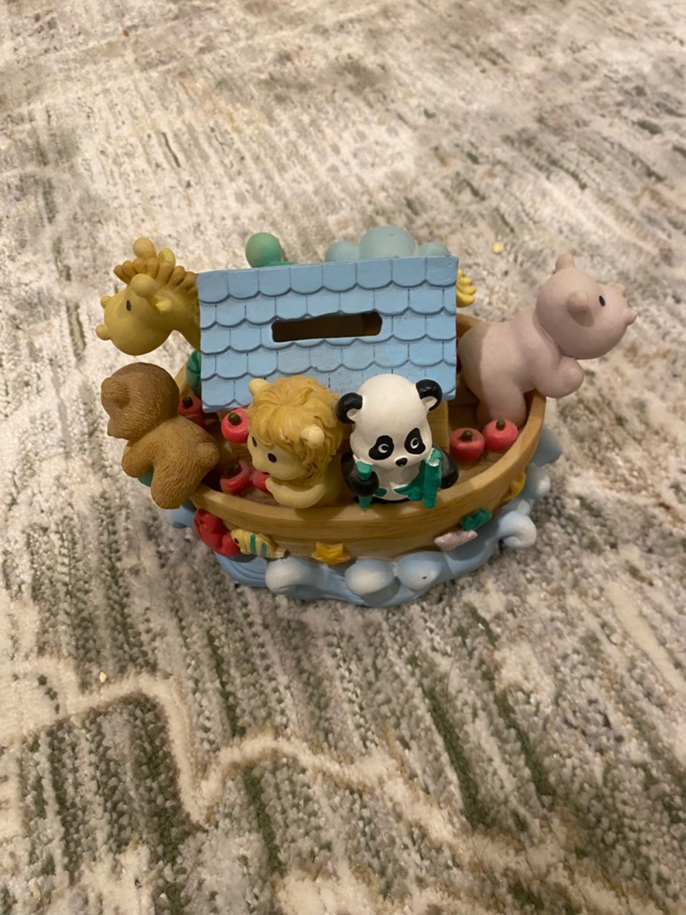 Noah's Ark Piggy Bank - Pastel Multicolor
